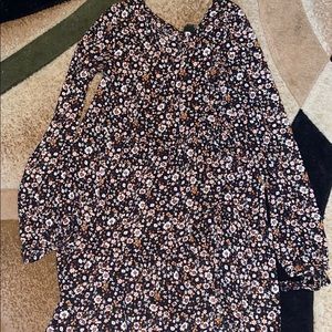 Floral long sleeve dress